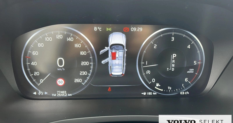 Volvo V60 cena 114900 przebieg: 77449, rok produkcji 2019 z Szczuczyn małe 326